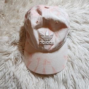 adidas Originals Women's Relaxed Tie Dye Strapback Cap Hat 092217 Dust Pink
